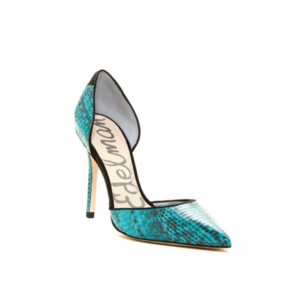 SAM EDELMAN Delilah Python Leather D' Orsay  8M